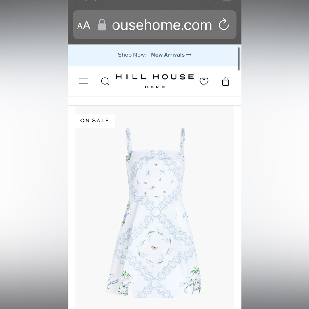 NWT Hill House Dress The Margot Mini Dress /SM